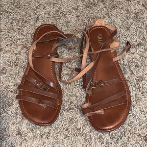 brown sandals